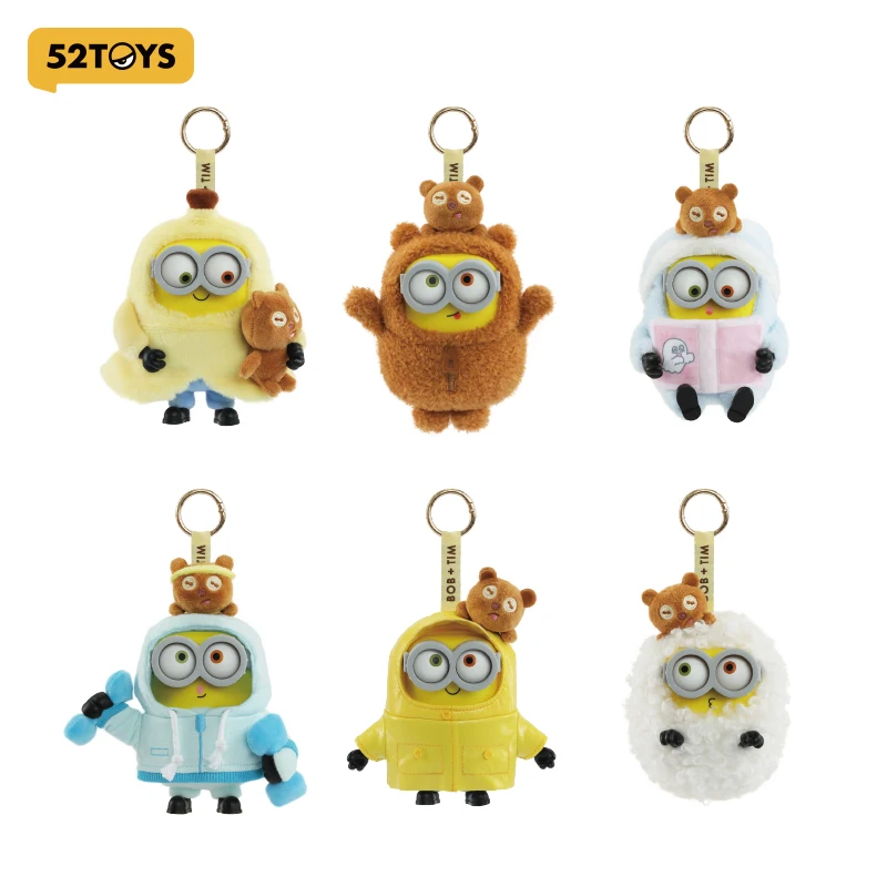 52TOYS Mystery Box Bob & Tim – Scatola cieca portachiavi in peluche di vinile della serie Best Buddies Forever