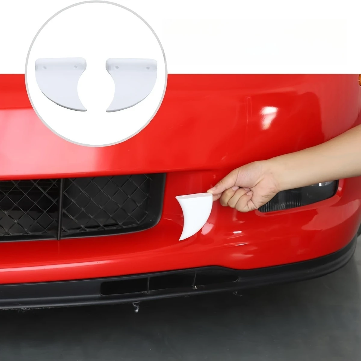 For Universal Car Bumper Grill Decorative Trim Racing Grille Body Kit Front Bumper Grill Decorate Teeth Exterior Part