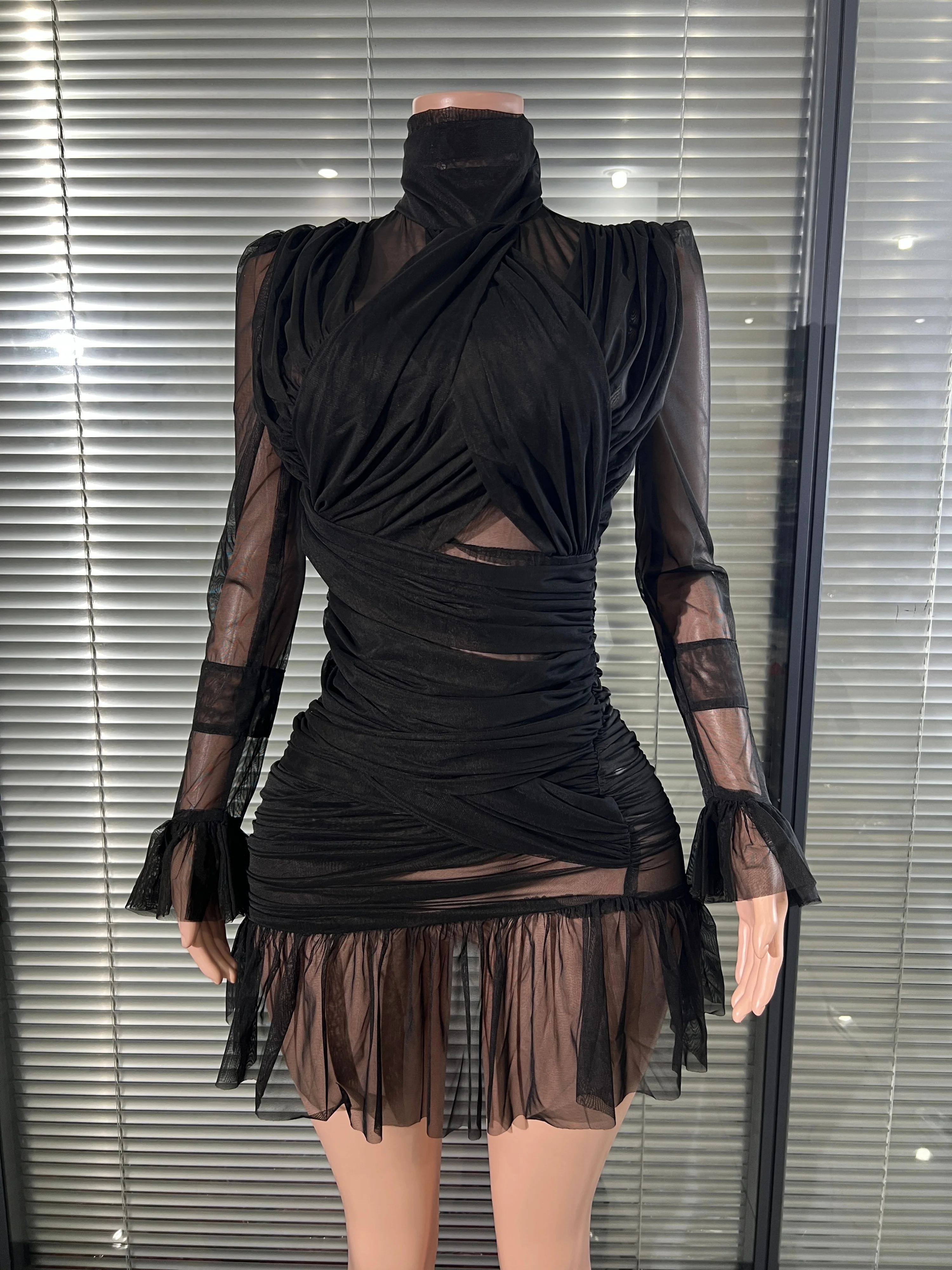 Damen Sexy Weißes Transparente – Sexy Mesh Sheer Bodycon Dress Bewertung und Preis