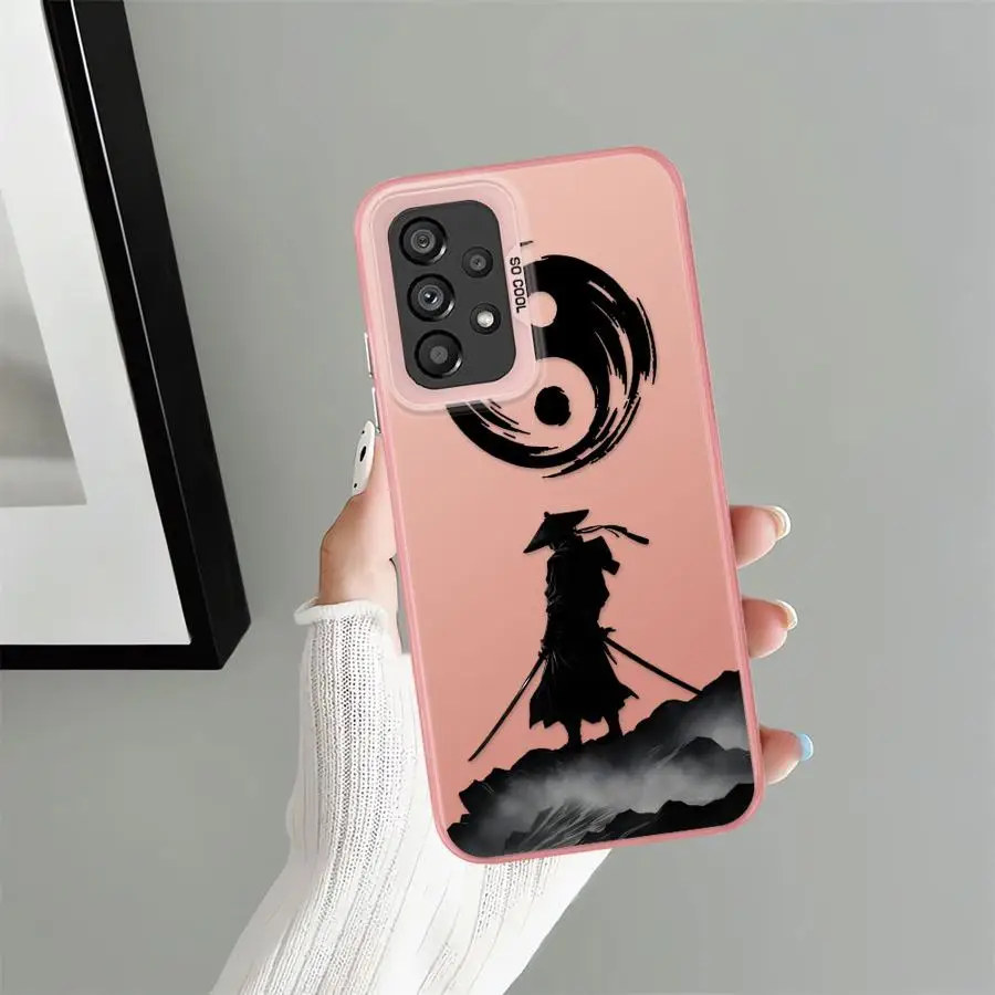 الشهيرة اليابانية الساموراي لينة غطاء حقيبة لهاتف سامسونج غالاكسي A16 A34 A24 A32 A13 A22 A23 A14 A12 A15 A25