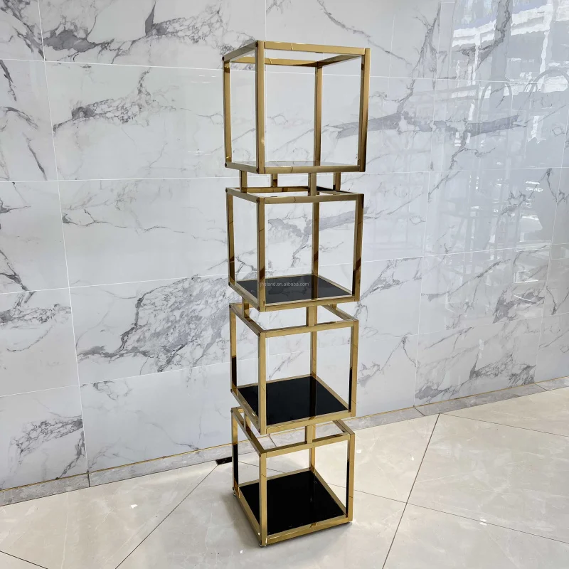 Customized. OEM high grade plated stainless steel shining shoe store display racks Slipper display stand 4 layer