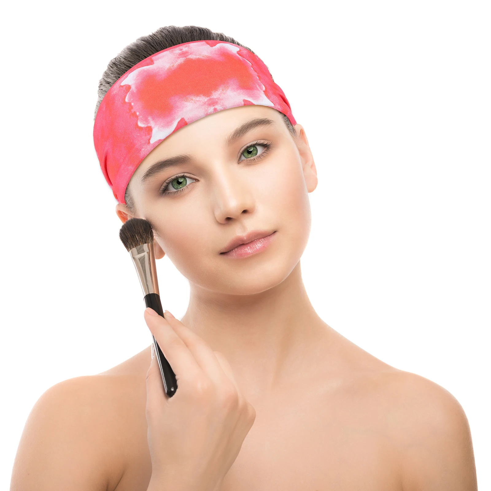 

4Pcs Tie Dye Yoga Headbands Elastic Sweatbands for Women Multi-Function Portable Sweat Bands Fitness Supply Fitness Headbands
