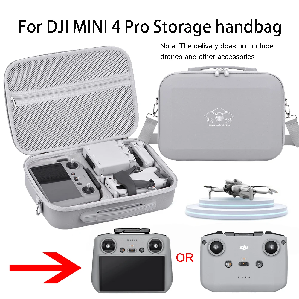 

For DJI Mini 4 Pro All-in-One Storage Case Shoulder Crossbody Bag Carrying Bag Body Remote Control For DJI Mini 4 Pro Accessory
