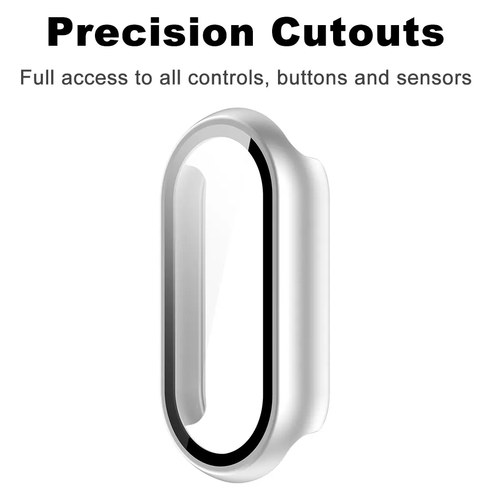 For Xiaomi Mi Band 10 Tempered Glass + Case Screen Protector & Hard PC Protective Bumper Covor For Mi Band10 Smart Accessories