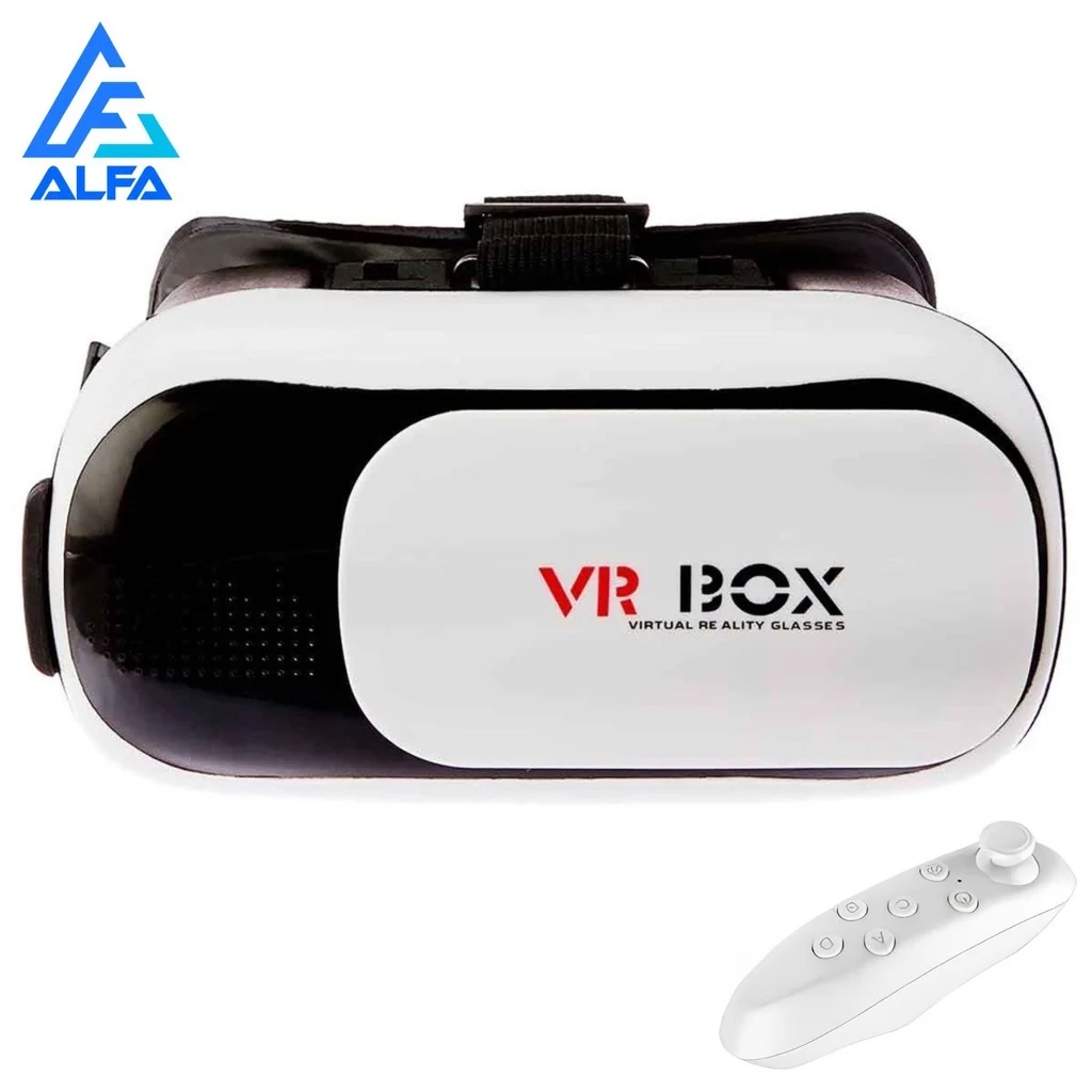 Óculos VR Box 2.0 Realidade Virtual + Controle Cardboard 3d Bluetooth