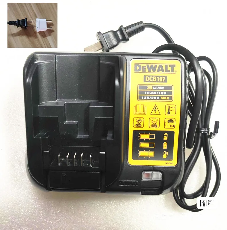 

AC 220-240V Charger 10.8V DCB107 for DEWALT DCB125 DCD776 DCD771 DCD734 DCD716 DCD710 DCD701 DCD700 DCF805 DCD710S2