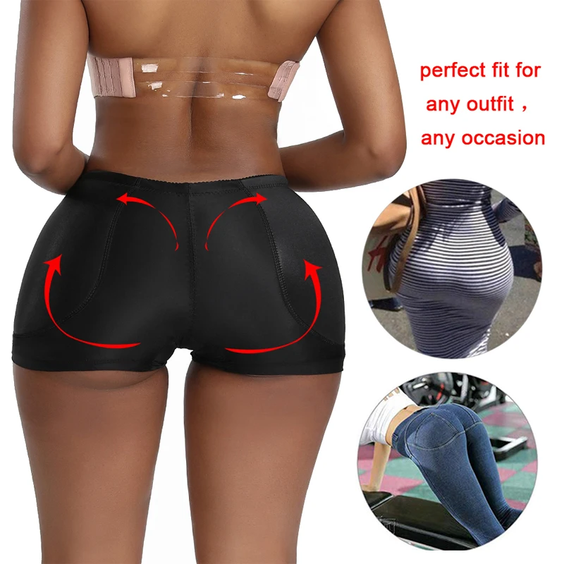 Urządzenie do modelowania sylwetki Butt Lifter majtki damskie Hip Shapewear bezszwowe fałszywe duże tyłek Booty Push Up majtki Hip Enhancer