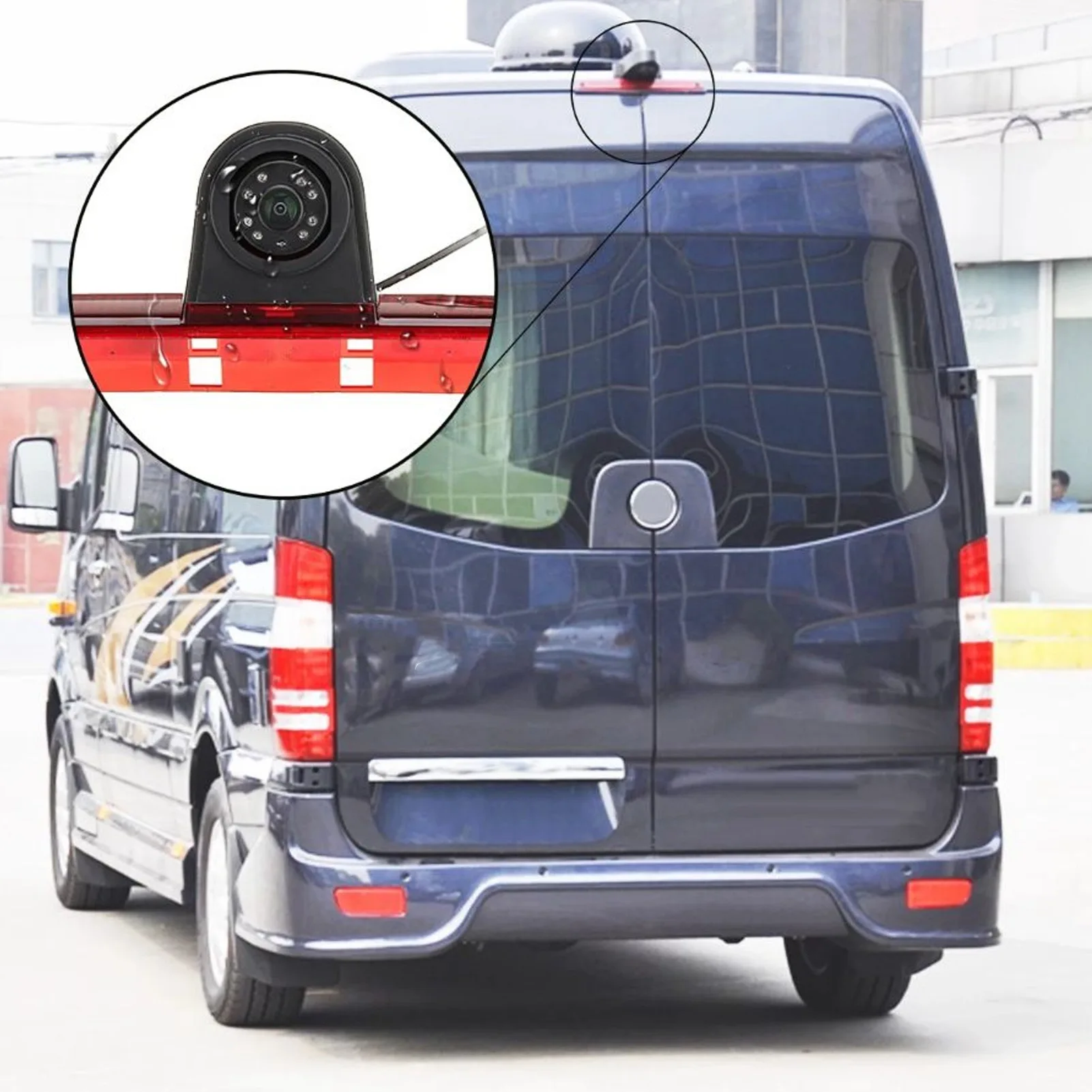 3rd Brake Lamp LED Brake Light Rear View Camera Parking Reverse Monitoring Fit for Mercedes‑ Sprinter LED Rearview Camera