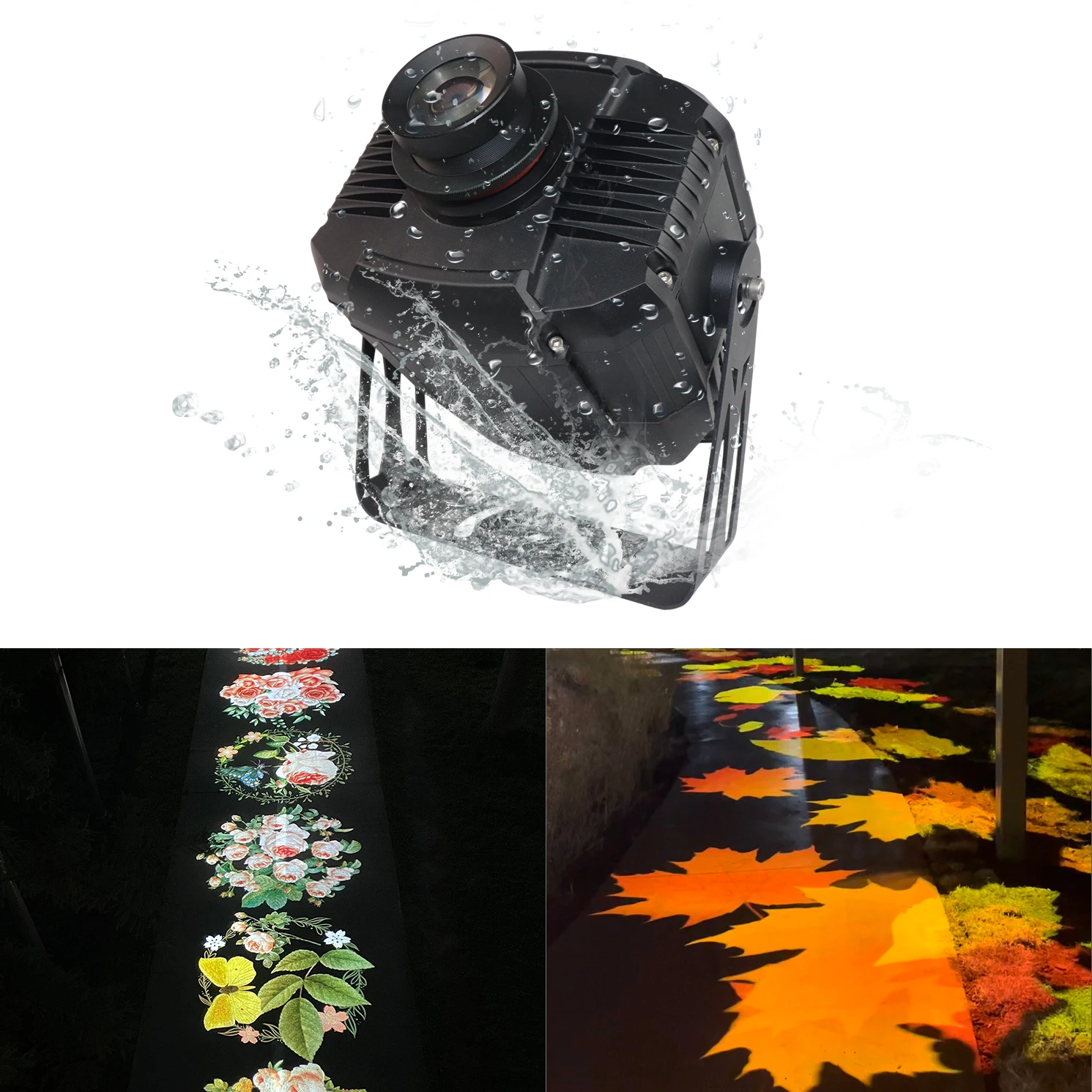 防水 Ip65 カスタム ロゴ回転 Led マルチ フィギュア プロジェクター屋外 HD 広告ライト