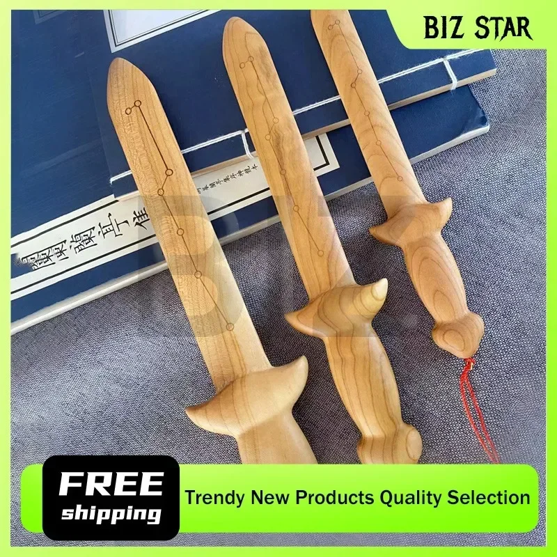 30cm/11.81in New style Hickory Seven Star Sword Martial Arts Weapons Solo leveling Sword Training knife Ornament Boys Toys Gifts