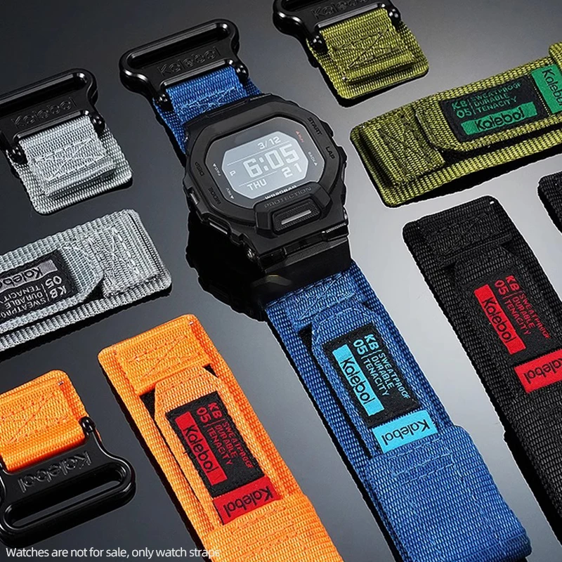 

Nylon watch strap for Casio g shock 3506 GBD-200SM/UU/RD GBD 200-1/2/9 modification Bracelet waterproof canvas watch band parts