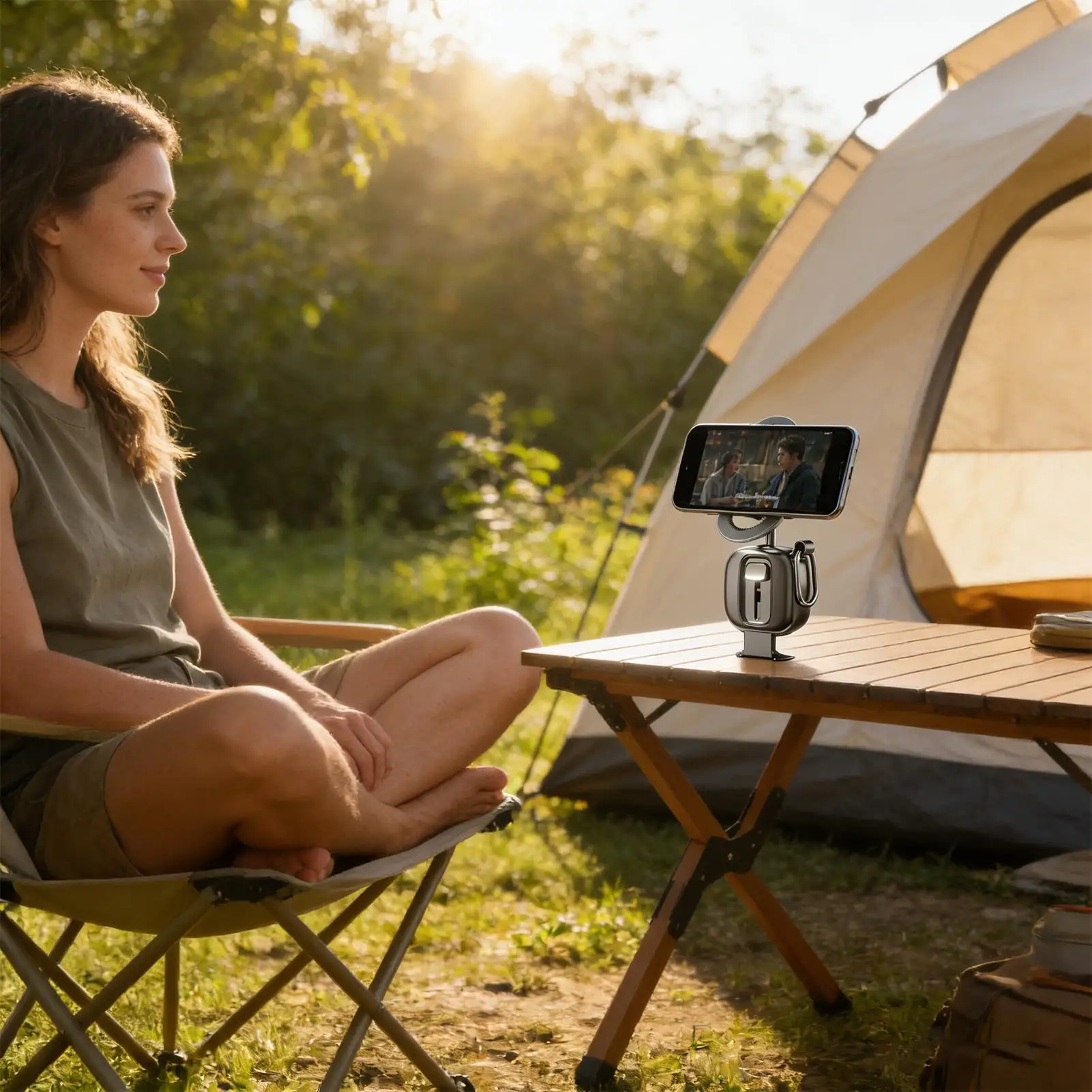 Magnetic Phone Holder 360 Degree Rotating Mount Foldable Anti-Slip Cell Phone Holder For Home Travel Car Entertainment Viewing