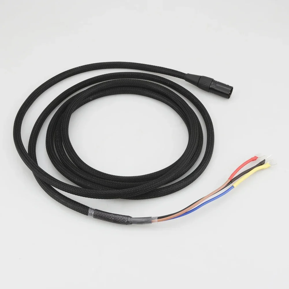 Audiocrast 3 Wire Sub Speaker Cable 3PIN Male XLR to Spade End HiFi Quality Audio Cable for Subwoofer Connections
