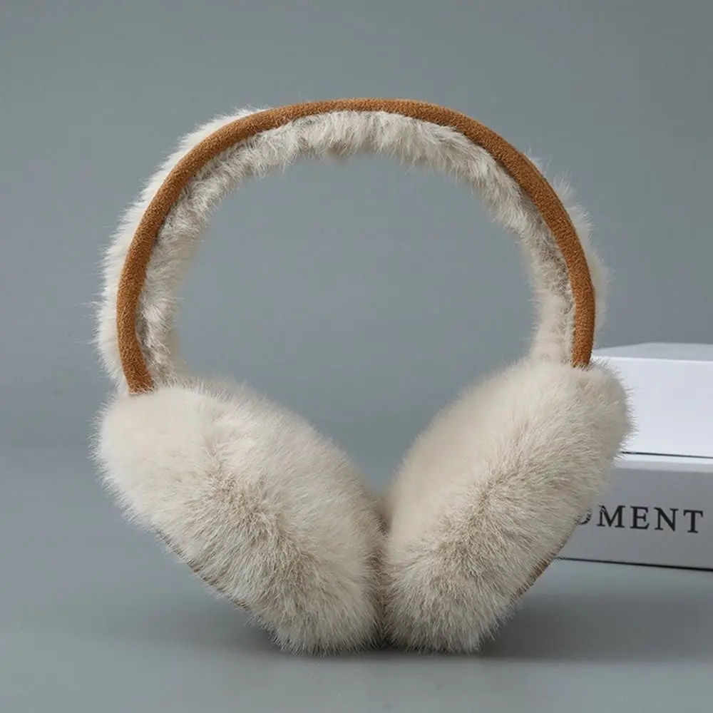 สบาย Suede Plush Earmuffs หมวกหู Thicken ฤดูหนาว Earmuffs Windproof อุ่นพับฝาครอบหูขี่