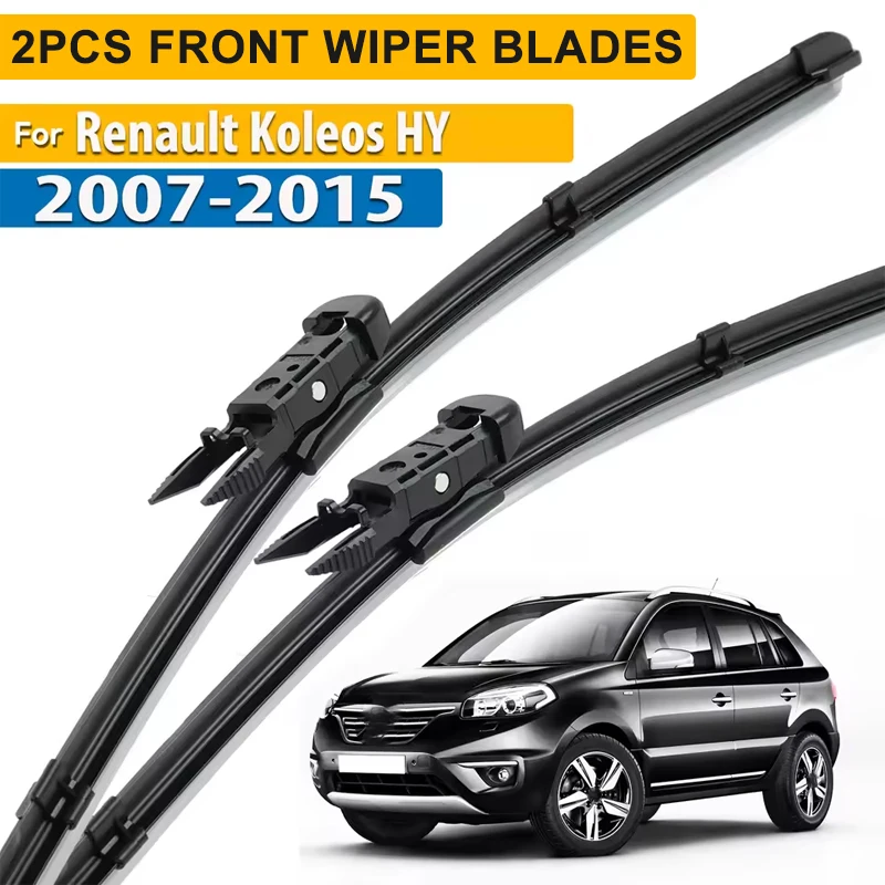 Wiper LHD Front Wiper Blades For Renault Koleos HY 2009 - 2015 Windshield Windscreen Clean Window Rain Brushes 24