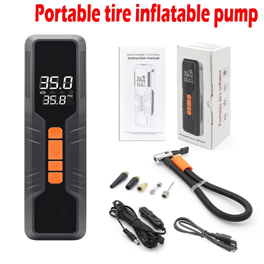 

60W Portable Tire Inflator Cordless Air Pump Car Auto Electric Air Compressor Emergency Tire Pump
