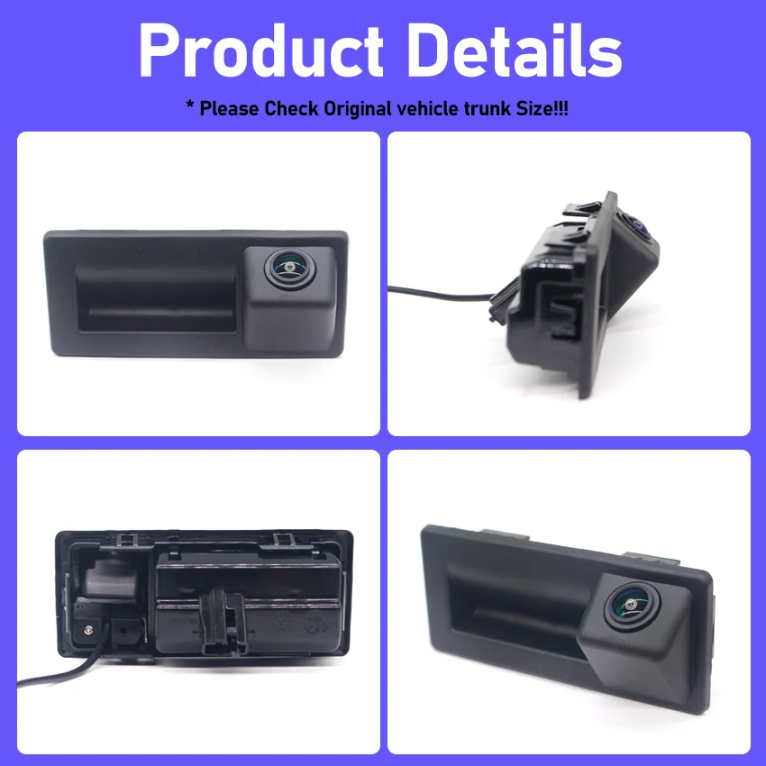 HD Rear View Camera For Skoda Octavia MK3 A7 5E 2015 2016 2017 2018 2019 Superb MK3 Trunk Handle Back up camera CCD Night Vision