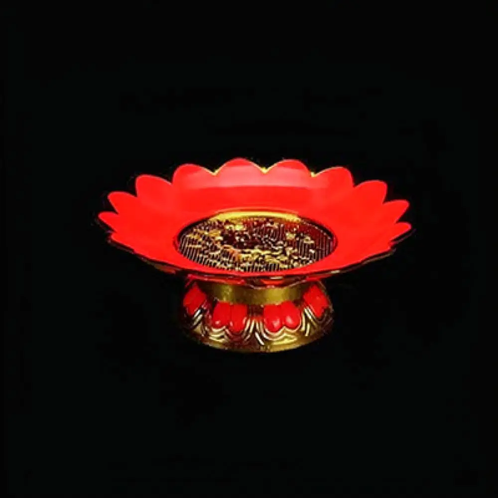 Buddhist Worship Ritual Supplies Gold Plated Plastic Wine Tea Pot Cup Lotus Dish For Home Temple Altar Decoration Items