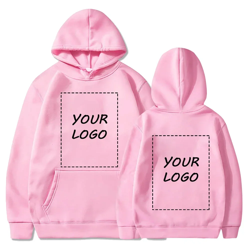 Hot Sale Custom Hoodie Sweatshirts Men Design Your Logo Fleece Hooded Clothes Women Harajuku Outerwear Y2k Size Hoody XS-3XL