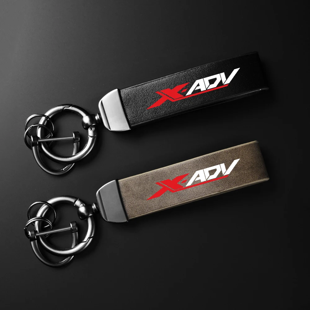 

Для Honda XADV X ADV X-ADV 750 2018-2023, кожаный брелок для ключей из карбона, высококачественный кожаный брелок-держатель для ключей для мотоцикла