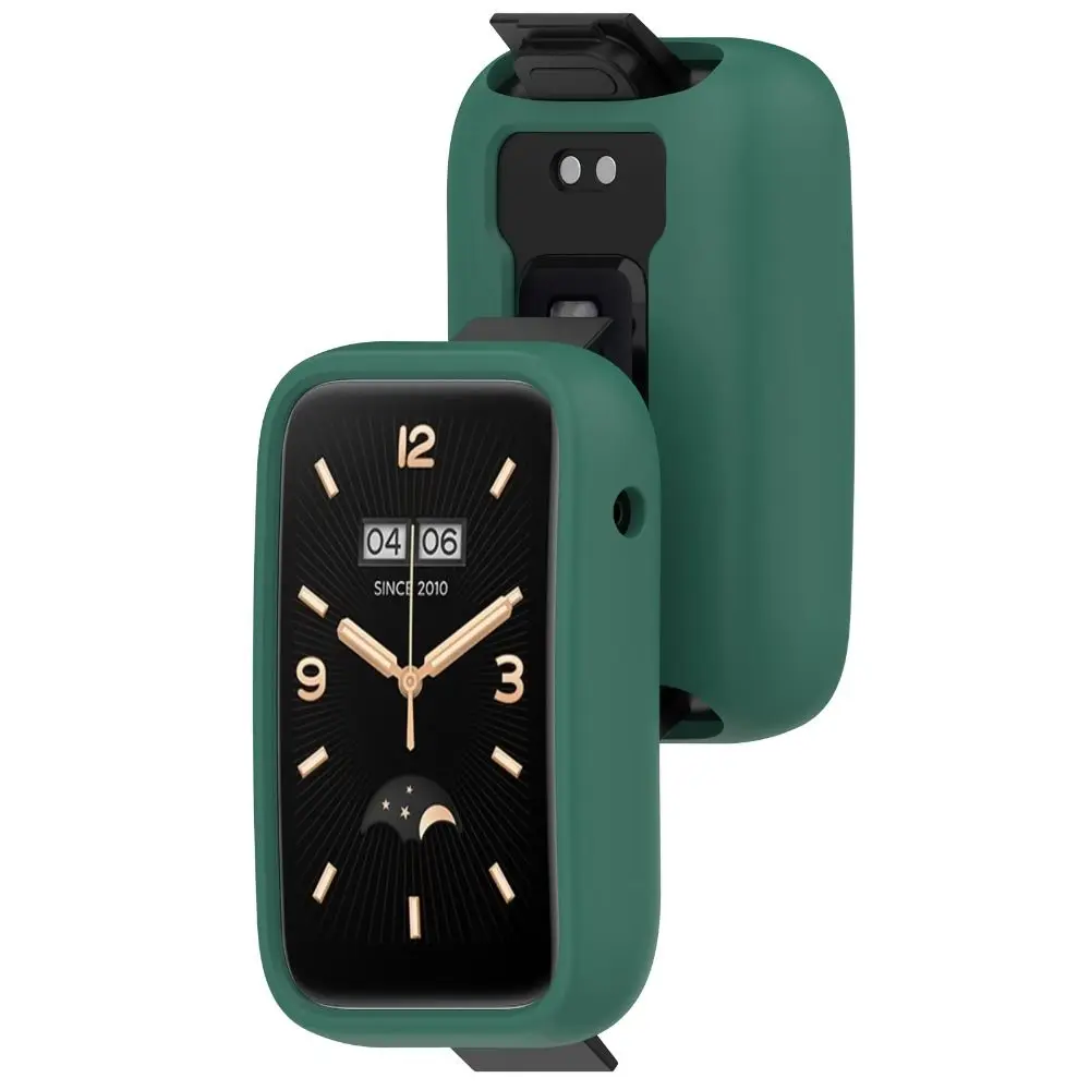 New Smartwatch Frame Pcreen Protector Silicone Protective Case Cover For Xiaomi Mi Band 7 Pro