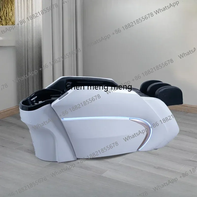 D80 Smart Electric Massage Shampoo Chairs Beauty Shower Fumigation Water Cycle Shampoo Chairs Salon Furniture Sillas De Shampoo