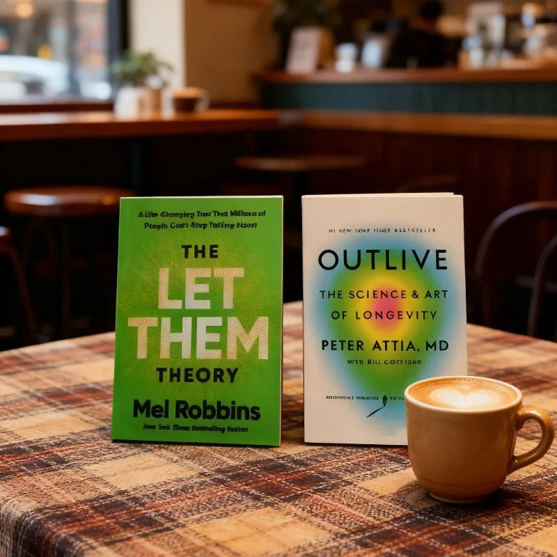 《Outlive》+ 《The Let Them Theory》إطار احترافي طويل العمر مع نظرية Let Them وتصميم صحي متوازن كتاب جيد #2