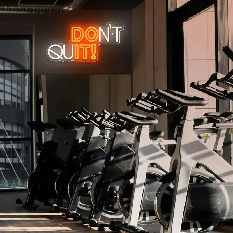 Don't Quit Neon Signs for Wall Decoration, LED Neon Lights, Bar, Gym, USB, Bedrooms, Offices, Game Room Decorations