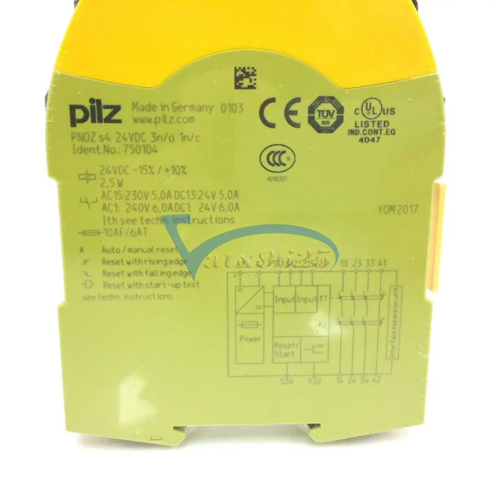 

1PC Pilz 750104 PNOZ s4 Safety Relay 24VDC 3 n/o 1 n/c