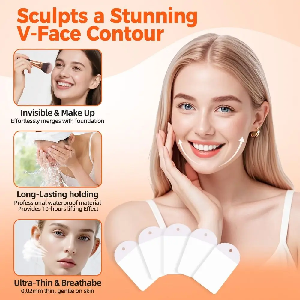 120pcs NEW Firming Face Lift Tapes Instant Long-lasting Neck Lift Tapes Invisible Facial Lifting Tapes Makeup
