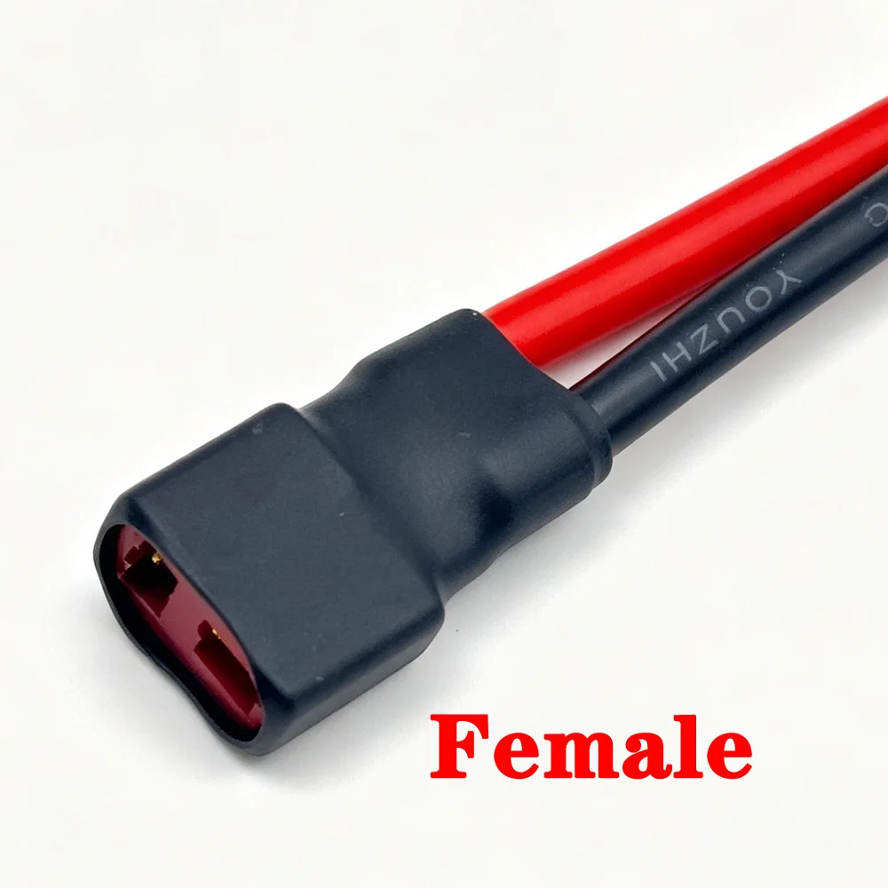 T Type Socket Plug Connector Female to Male T Plug Battery Pack Connector Cable For Rc Lipo Battery Rc Model Electric Car Model