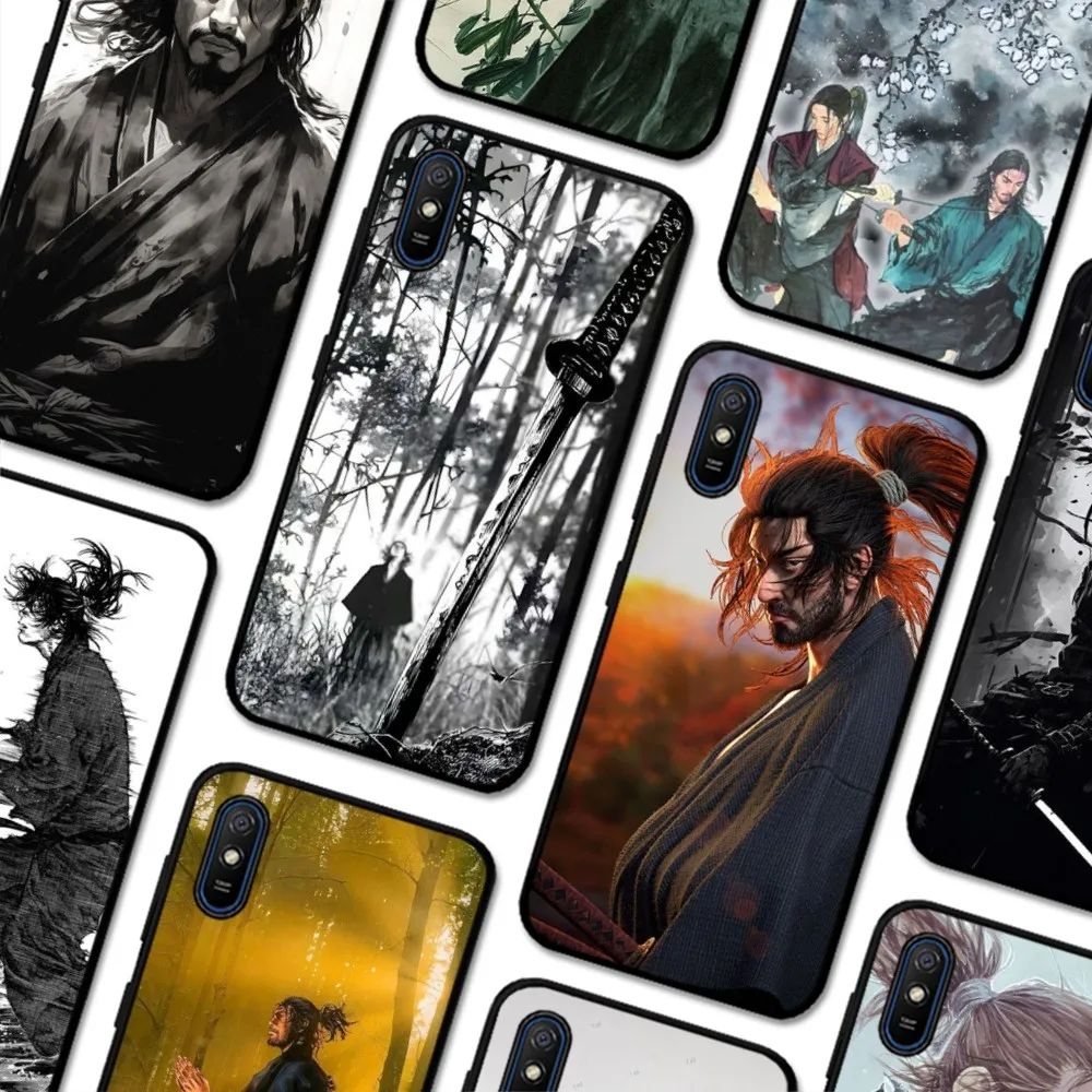 

Japanese Samurai M-Musashi M-Miyamoto Phone Case For Redmi 5 6 7 8 9 10 plus pro 6 7 8 9 A GO K20 K30 K40 pro plus F3 Fundas