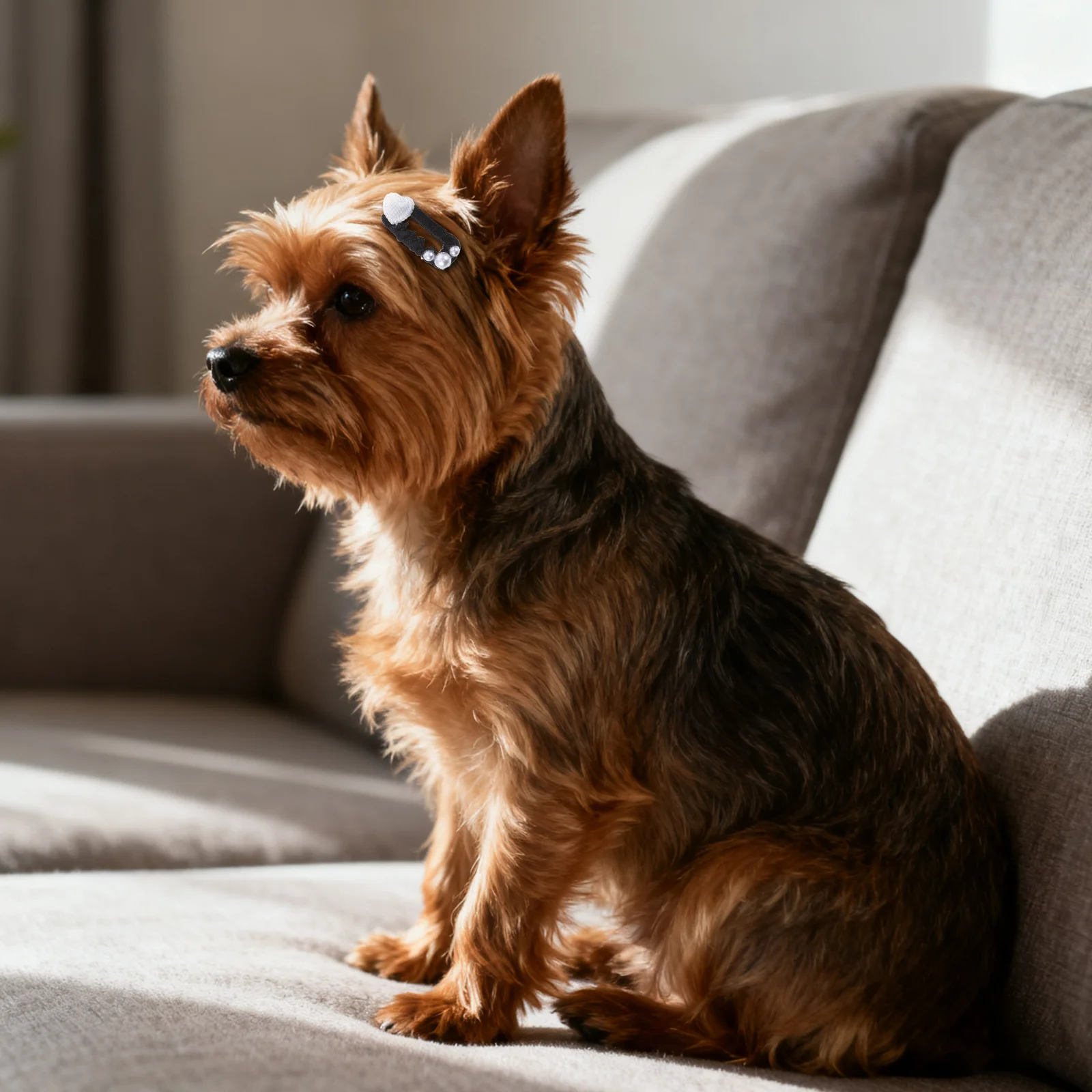 

4pcs Pet Hair Accessories Cute Mini Fake Pearl Beads Hair Clips For Dogs Cats Small Animal Claw Styling Tools Puppy Kitten