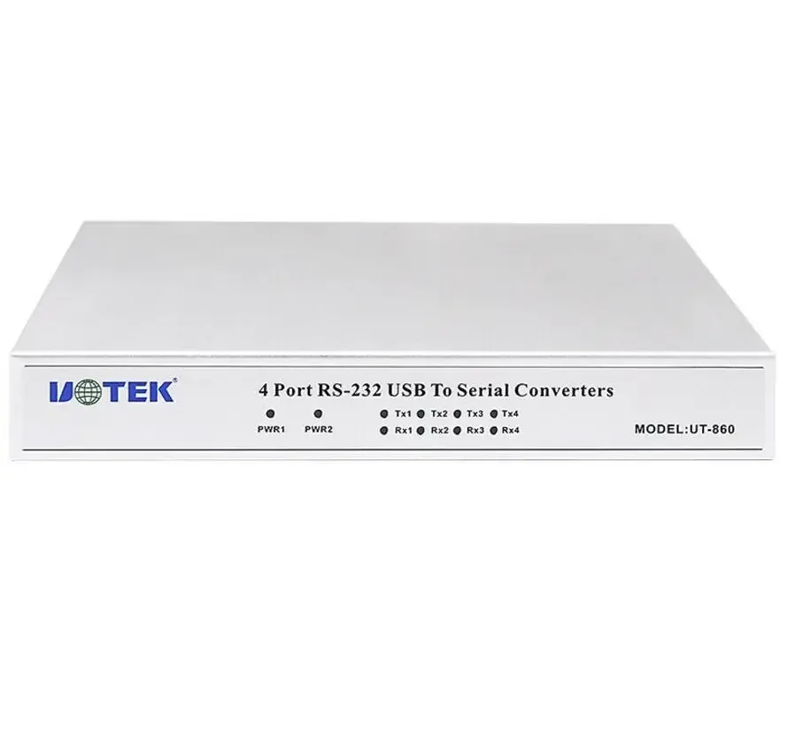 UT-860 USB 2.0 to 4 Ports RS232 Adapter Convertor DB9 COM RS-232 Serial Port Multiplier USB2.0 TO RS232 HUB