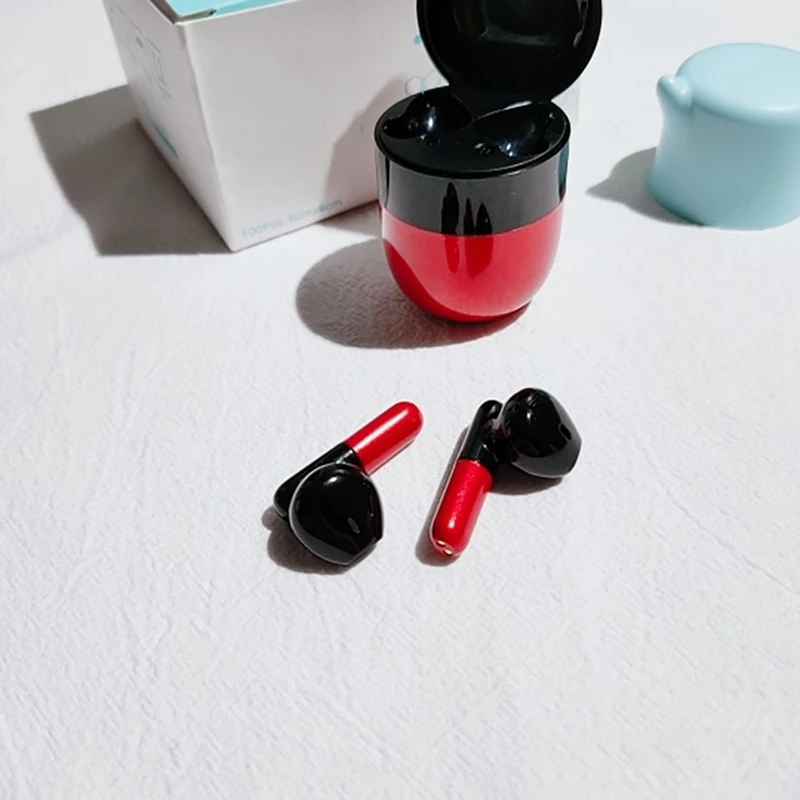 Bezprzewodowe słuchawki Bluetooth Sportowe słuchawki douszne z zestawem głośnomówiącym i cyfrowym wyświetlaczem zasilania Etui ładujące Czarny