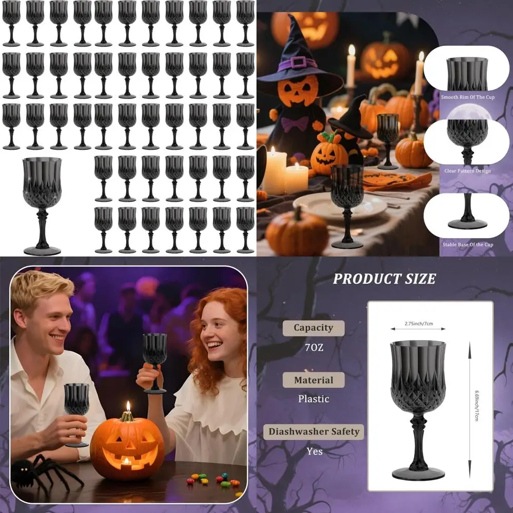 

Небьющиеся бокалы для черного вина на 7 унций, набор из 4 шт., идеально подходят для питья шампанского, хрустально чистый винтажный стиль, идеально подходят для зала