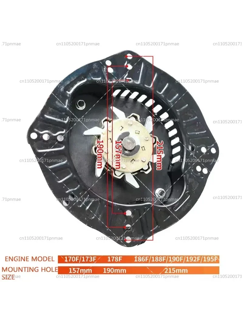 Universal Pull-Free Starter Hand Crank for Micro Tillage Generator Engine Agriculture Equipment Part