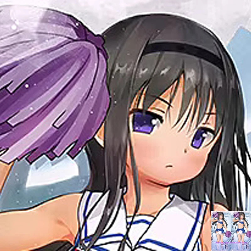 

Dakimakura Anime Pillow Cover Homura Double Sided Print Life-size Body Decoration