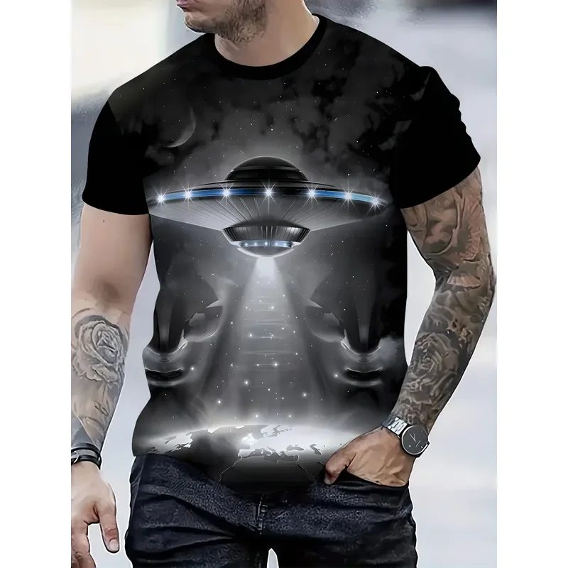 3D Printed Men's Lightweight Naval Warfare Graphic T-Shirt Battleship Print Tee Casual Streetwear Tops 2026 Fashion Unisex