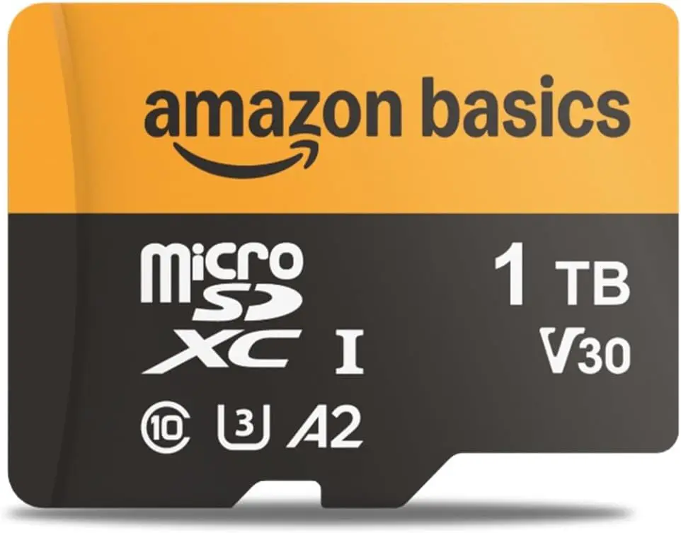 

1TB microSDXC Card with Adapter for Smartphones, Tablets, Drones, Action Cameras - Read Speed Up to 200MB/s