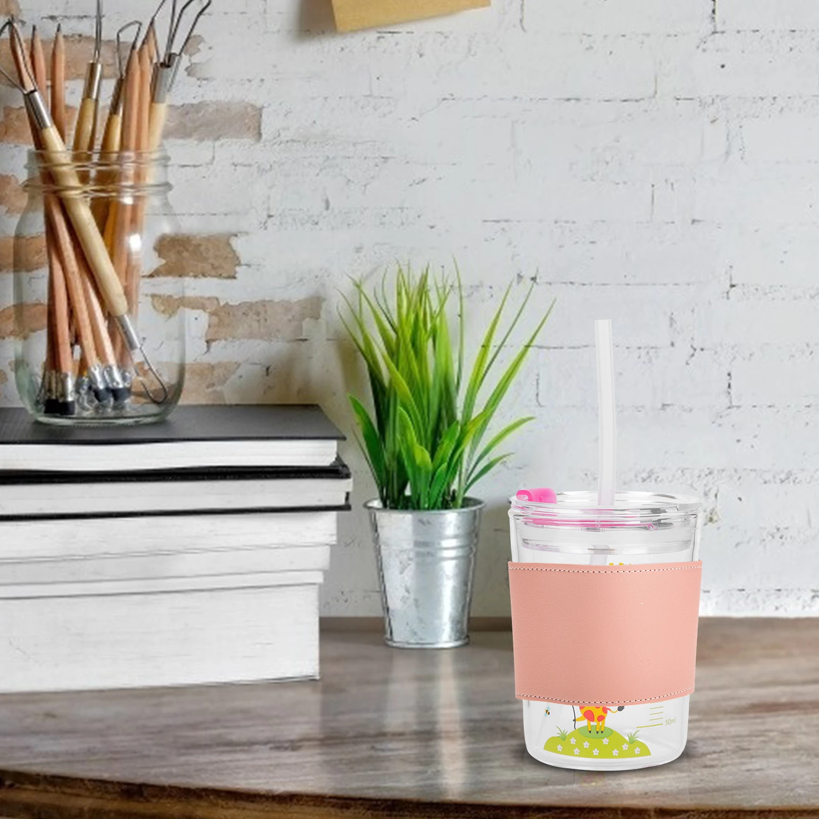 

Retro Style Cup Sleeve Reusable Coffee Sleeves For Glass Bottle Protection Flexible Bottle Cover Decorative Cup