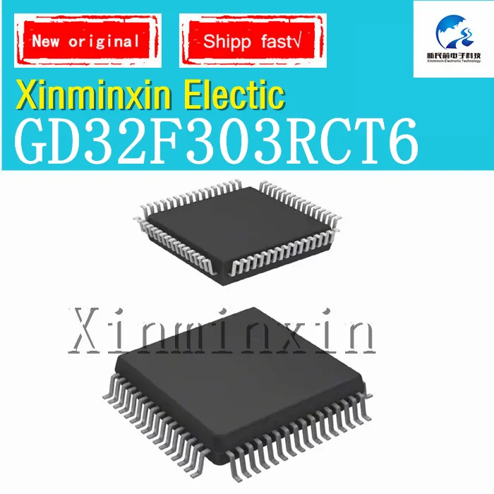 1-10PCS/LOT GD32F303RCT6 GD32F303 RCT6 LQFP-64(10x10) IC Chip New  Original In Stock