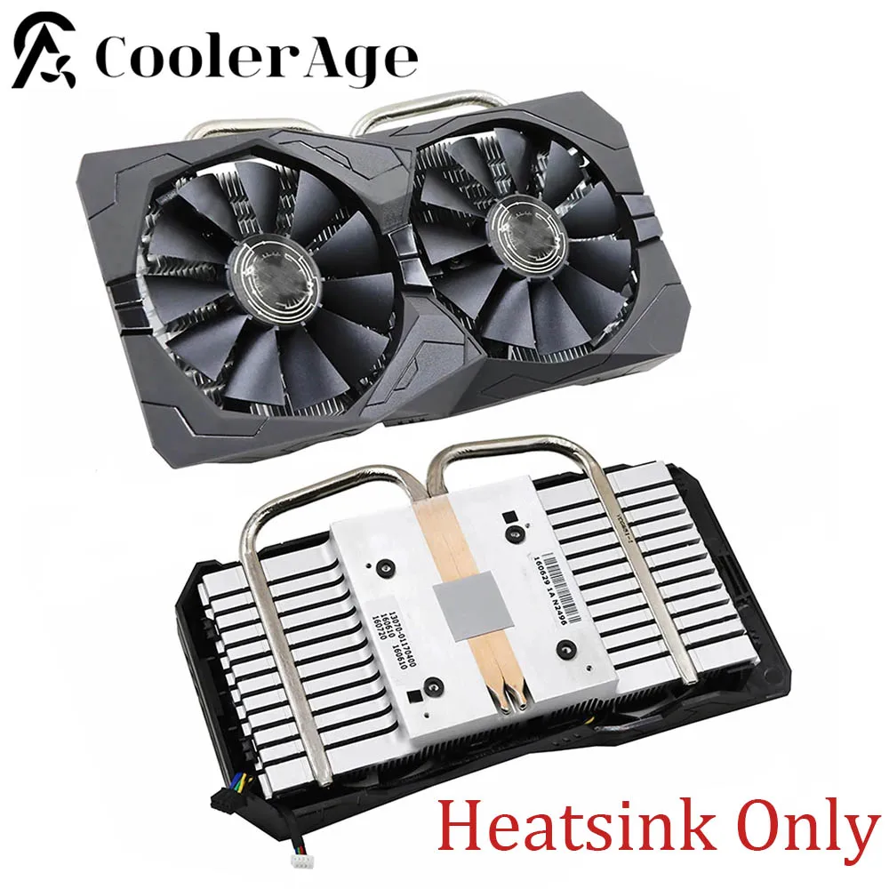 New RX460 RX560 Video Card Heatsink For ASUS STRIX RX 460 560 Replacement Graphics Card GPU Heastink with RGB