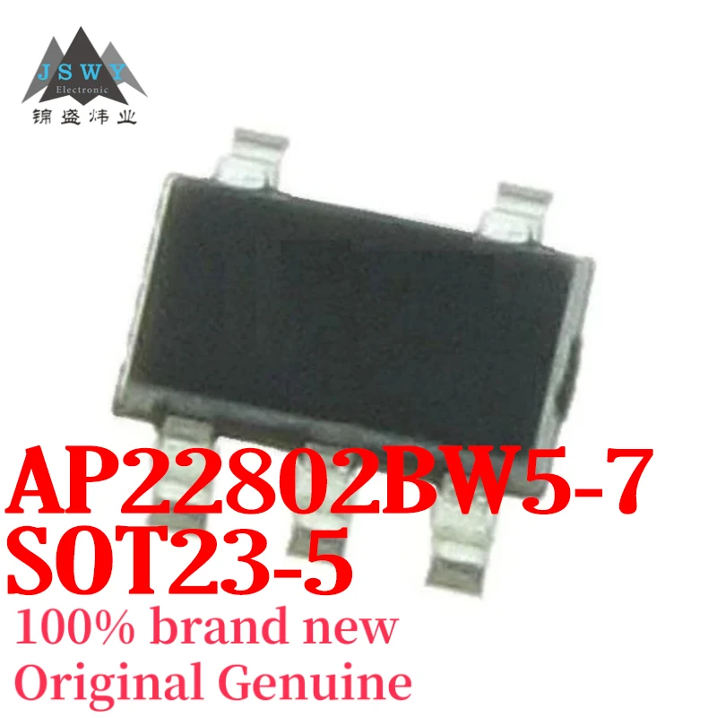 

(10/50pcs) AP22802BW5-7 AP22802BW5 SOT23-5 Integrated Circuit IC Brand New Authentic Fast Shipping Free Shipping