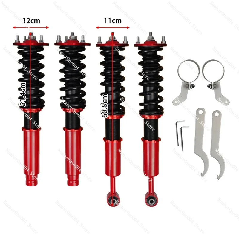 Modified Adjustable Shock Absorber Spring Shock Absorber Suspension Kit Suitable for Honda Accord 03-07