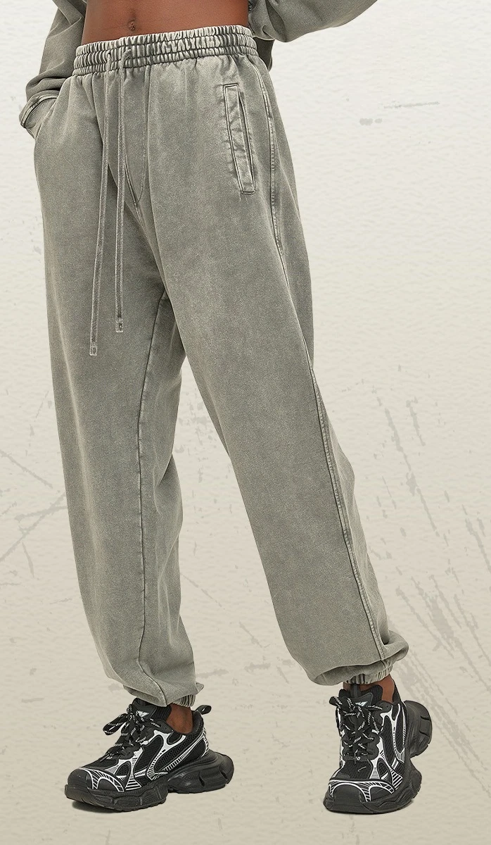 2026 New Street Trend Brand Batik Old Loose Trousers Men's Washing Water Retro Men's and Women's Sweatpants