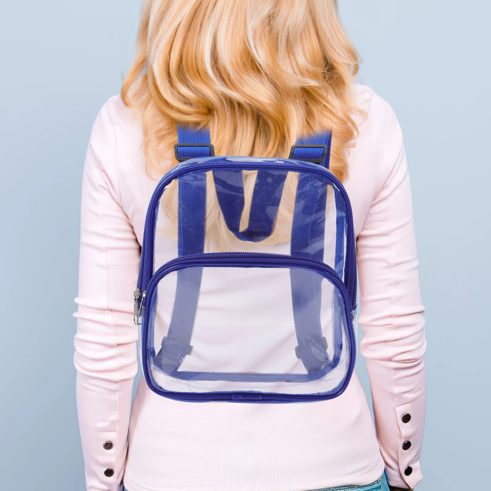 

Waterproof Travel Backpack Transparent Pvc Lightweight Large Capacity For Outdoor Beach Walking Rainy Days Clear Backpack For