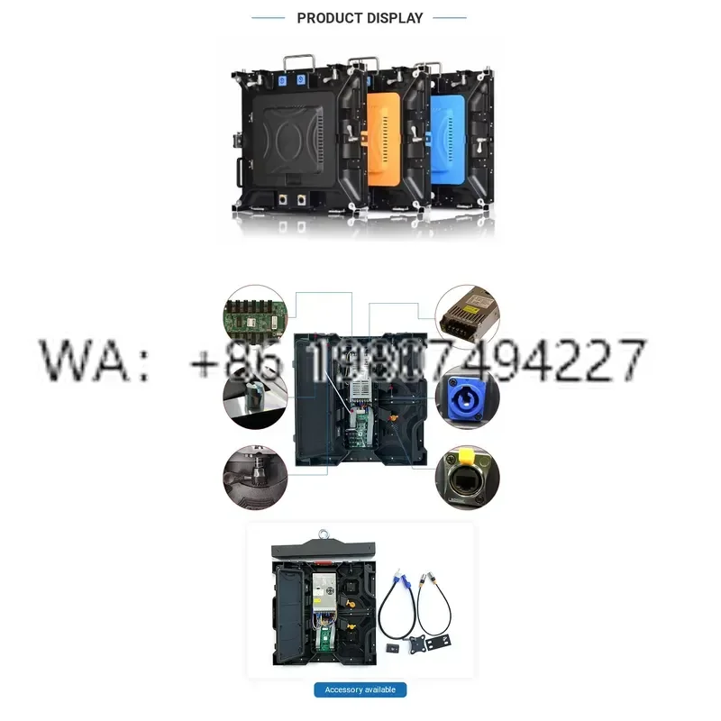 Customized Small Pixel Pitch P1.875 SMD Indoor RGB Module High Refresh Rate LED Display Screen
