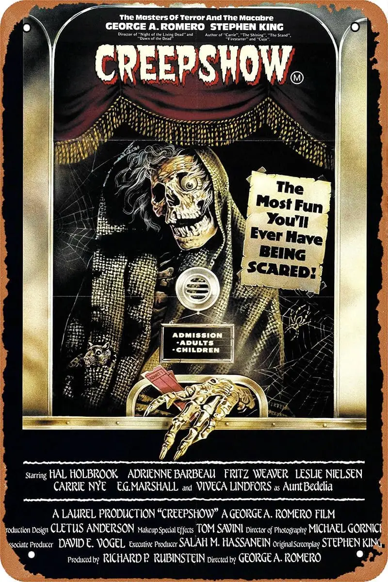 Vintage Tin Sign Retro Metal Sign Creepshow (1982) Poster for Cafe Bar Office Home Wall Decor Gift 12 X 8 inch