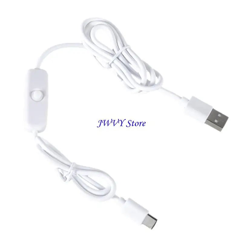 573A Mężczyzna do mężczyzn złącza przewód USB do USB C Kabel zasilający z przyciskiem przełączania dla aplikacji ładowania USB